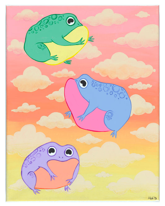 Floaty Toads Print